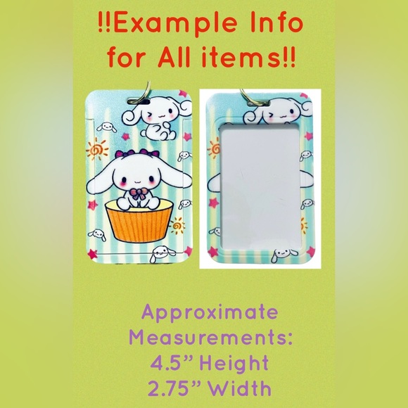 Hello Kitty’s ⭐️ Friend #2 My Melody Luggage Tag Key Chain Bag Charm - Picture 4 of 5